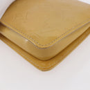 LOUIS VUITTON Monogram Vernis Lexington Accessory Pouch Beige M91010 Auth 149199-15