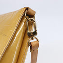 LOUIS VUITTON Monogram Vernis Lexington Accessory Pouch Beige M91010 Auth 149199-17