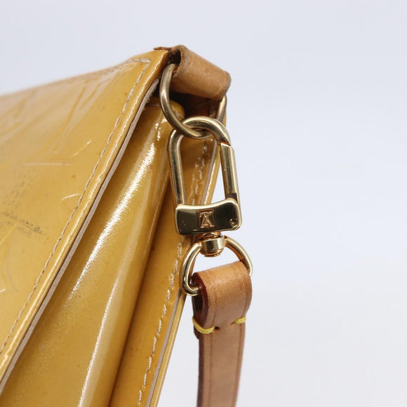 LOUIS VUITTON Monogram Vernis Lexington Accessory Pouch Beige M91010 Auth 149199