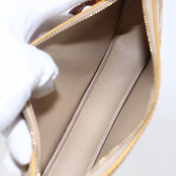 LOUIS VUITTON Monogram Vernis Lexington Accessory Pouch Beige M91010 Auth 149199