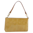 LOUIS VUITTON Monogram Vernis Lexington Accessory Pouch Beige M91010 Auth 149199-1