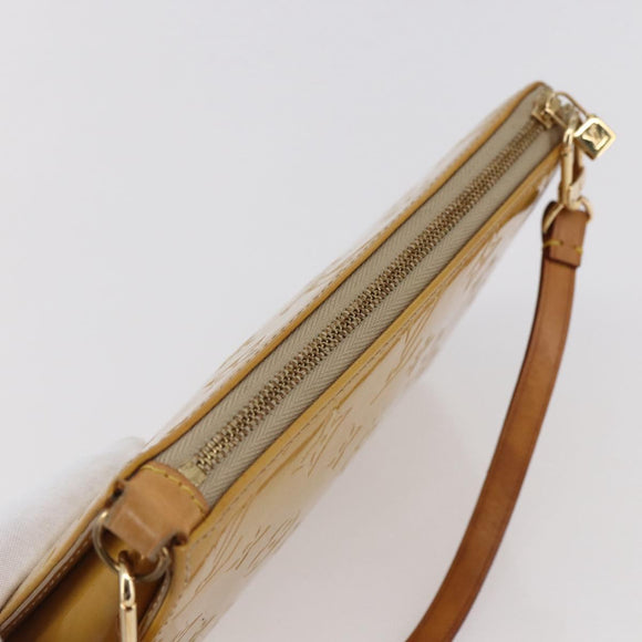 LOUIS VUITTON Monogram Vernis Lexington Accessory Pouch Beige M91010 Auth 149199