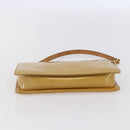 LOUIS VUITTON Monogram Vernis Lexington Accessory Pouch Beige M91010 Auth 149199-5