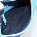BALENCIAGA The Shoulder Shoulder Bag Leather Blue 138226 Auth 149200-11