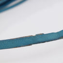 BALENCIAGA The Shoulder Shoulder Bag Leather Blue 138226 Auth 149200-8