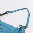 BALENCIAGA The Shoulder Shoulder Bag Leather Blue 138226 Auth 149200-9