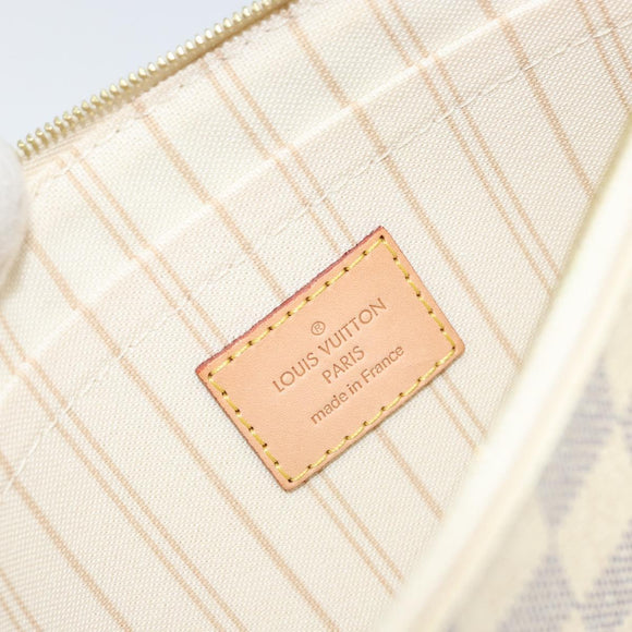 LOUIS VUITTON Damier Azur Neverfull MM Pouch LV Auth 149202