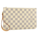 LOUIS VUITTON Damier Azur Neverfull MM Pouch LV Auth 149202-1