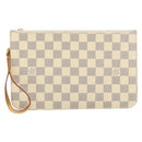 LOUIS VUITTON Damier Azur Neverfull MM Pouch LV Auth 149202-13