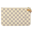 LOUIS VUITTON Damier Azur Neverfull MM Pouch LV Auth 149202-2