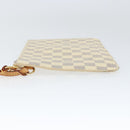 LOUIS VUITTON Damier Azur Neverfull MM Pouch LV Auth 149202-4