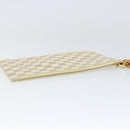 LOUIS VUITTON Damier Azur Neverfull MM Pouch LV Auth 149202-5