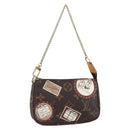 LOUIS VUITTON Monogram patch Mini Pochette Accessoires Pouch M95804 Auth 149210-1