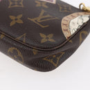 LOUIS VUITTON Monogram patch Mini Pochette Accessoires Pouch M95804 Auth 149210-15
