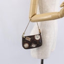 LOUIS VUITTON Monogram patch Mini Pochette Accessoires Pouch M95804 Auth 149210-21