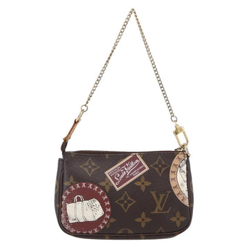 LOUIS VUITTON Monogram patch Mini Pochette Accessoires Pouch M95804 Auth 149210 - 0