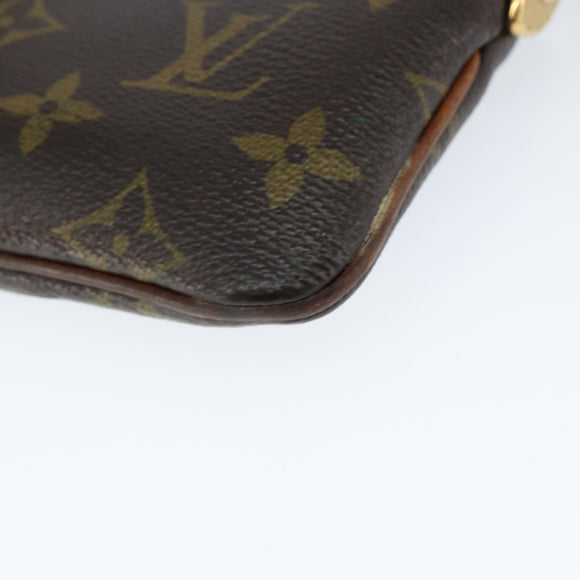 LOUIS VUITTON Monogram Chain Pochette Mila PM Accessory Pouch M60094 Auth 149211