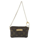 LOUIS VUITTON Monogram Chain Pochette Mila PM Accessory Pouch M60094 Auth 149211-13