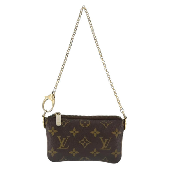 LOUIS VUITTON Monogram Chain Pochette Mila PM Accessory Pouch M60094 Auth 149211