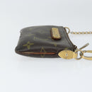 LOUIS VUITTON Monogram Chain Pochette Mila PM Accessory Pouch M60094 Auth 149211-3