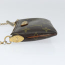 LOUIS VUITTON Monogram Chain Pochette Mila PM Accessory Pouch M60094 Auth 149211-4