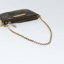 LOUIS VUITTON Monogram Chain Pochette Mila PM Accessory Pouch M60094 Auth 149211-8