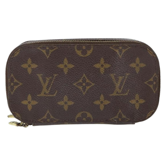 LOUIS VUITTON Monogram Trousse Brush PM Cosmetic Pouch M47510 LV Auth 149213