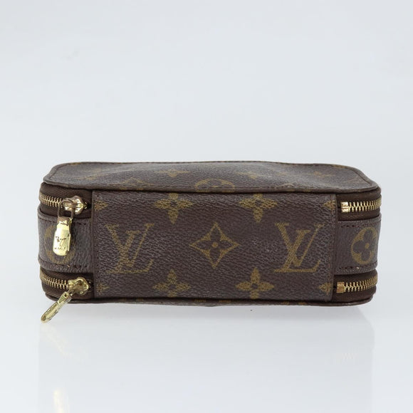 LOUIS VUITTON Monogram Trousse Brush PM Cosmetic Pouch M47510 LV Auth 149213