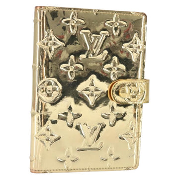 LOUIS VUITTON Miroir Agenda PM Day Planner Cover Gold R20962 LV Auth 149214