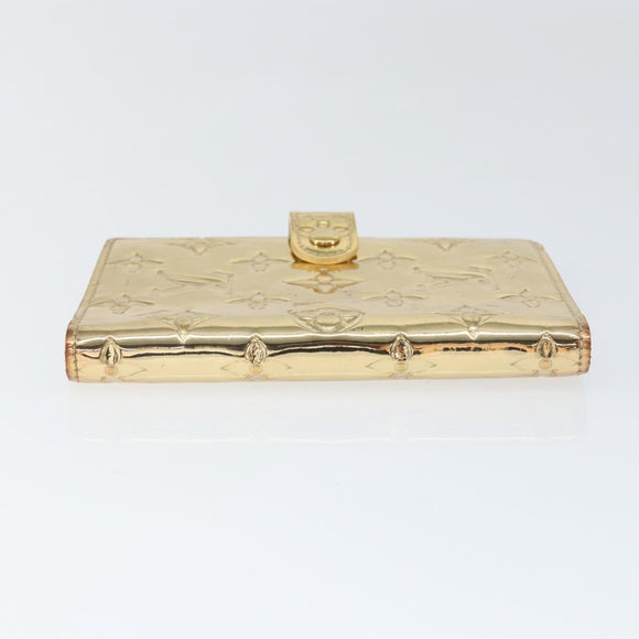 LOUIS VUITTON Miroir Agenda PM Day Planner Cover Gold R20962 LV Auth 149214