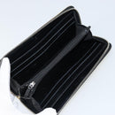 CHANEL Long Wallet Leather Gold Silver CC Auth 149215-9