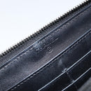 CHANEL Long Wallet Leather Gold Silver CC Auth 149215-10