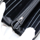 CHANEL Long Wallet Leather Gold Silver CC Auth 149215-19