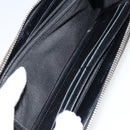 CHANEL Long Wallet Leather Gold Silver CC Auth 149215-20