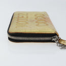 CHANEL Long Wallet Leather Gold Silver CC Auth 149215-4