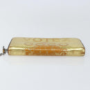 CHANEL Long Wallet Leather Gold Silver CC Auth 149215-6