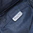 Christian Dior Trotter Canvas Saddle Pouch Navy Gold Auth 149216-17