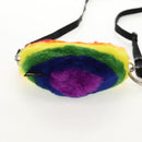 BALENCIAGA Shoulder Bag Fur Rainbow 677903 Auth 149218M-5