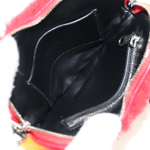 BALENCIAGA Shoulder Bag Fur Rainbow 677903 Auth 149218M