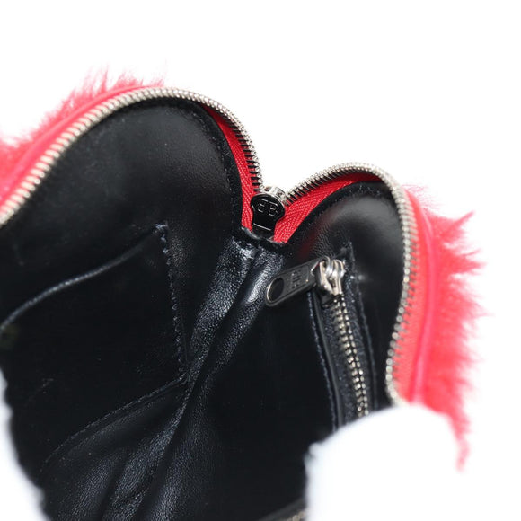 BALENCIAGA Shoulder Bag Fur Rainbow 677903 Auth 149218M