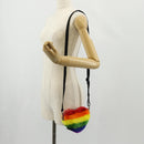 BALENCIAGA Shoulder Bag Fur Rainbow 677903 Auth 149218M-25