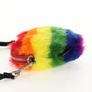 BALENCIAGA Shoulder Bag Fur Rainbow 677903 Auth 149218M-3