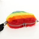 BALENCIAGA Shoulder Bag Fur Rainbow 677903 Auth 149218M-6