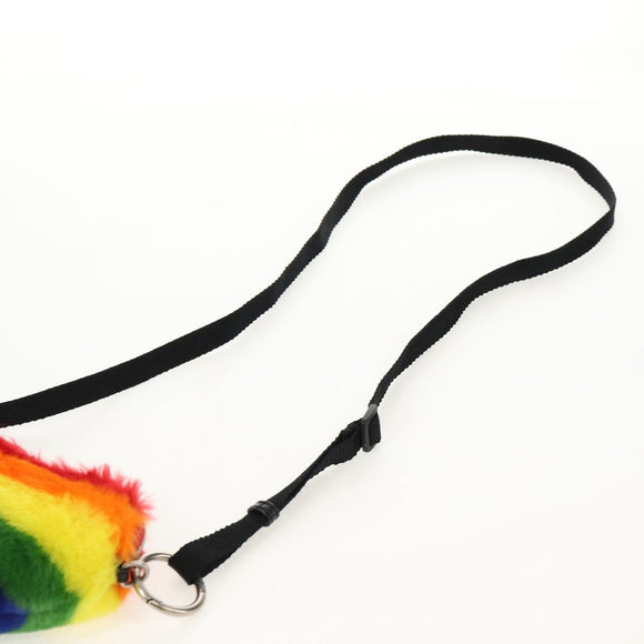 BALENCIAGA Shoulder Bag Fur Rainbow 677903 Auth 149218M