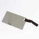 PRADA Accessory Pouch Leather Dark Brown Gold Auth 149220V-24