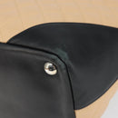 CHANEL Cambon Line Matelasse Tote Bag Lamb Skin Beige Silver CC Auth 149221-9