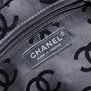 CHANEL Cambon Line Matelasse Tote Bag Lamb Skin Beige Silver CC Auth 149221-18