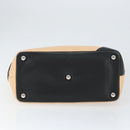 CHANEL Cambon Line Matelasse Tote Bag Lamb Skin Beige Silver CC Auth 149221-5