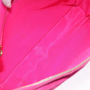 CHANEL Matelasse Chain Shoulder Bag Nylon Pink Gold CC Auth 149222-11