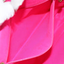 CHANEL Matelasse Chain Shoulder Bag Nylon Pink Gold CC Auth 149222-21